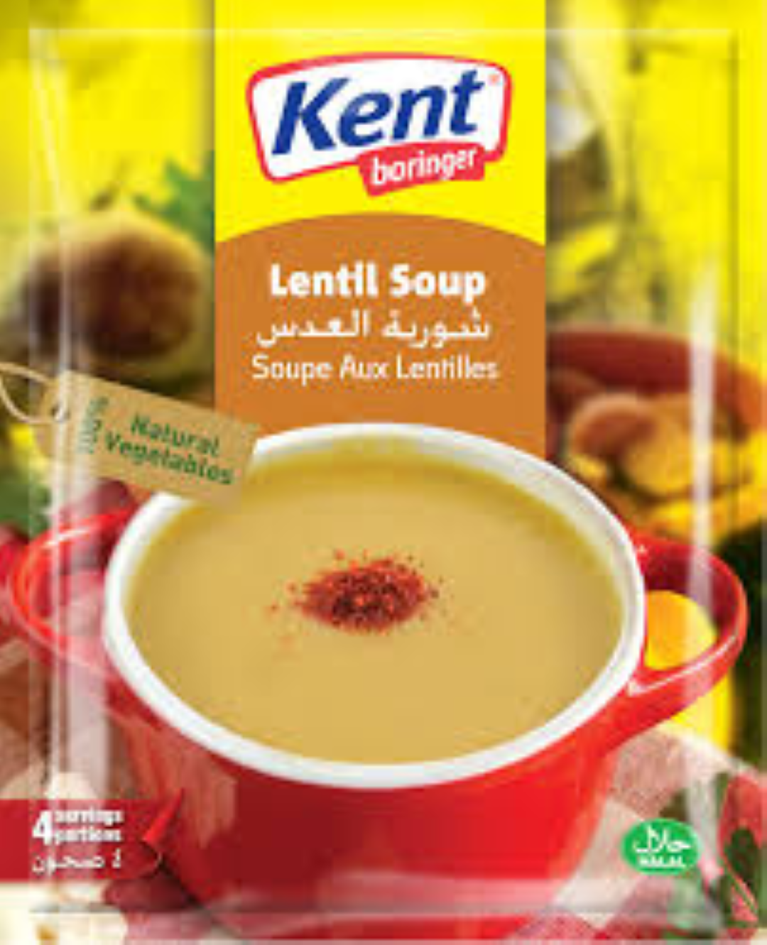 KENT BORINGER LENTIL SOUP 84G